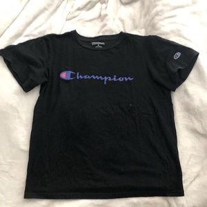 Champion - Black Short Sleeve Shirt